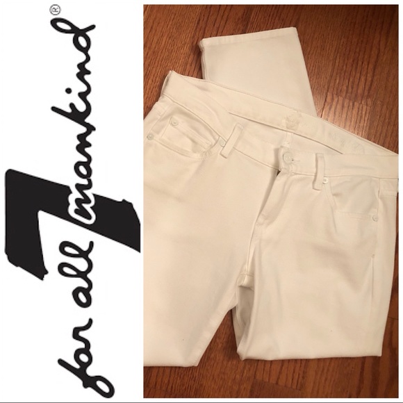 7 For All Mankind Denim - 7 For All Mankind straight leg capris